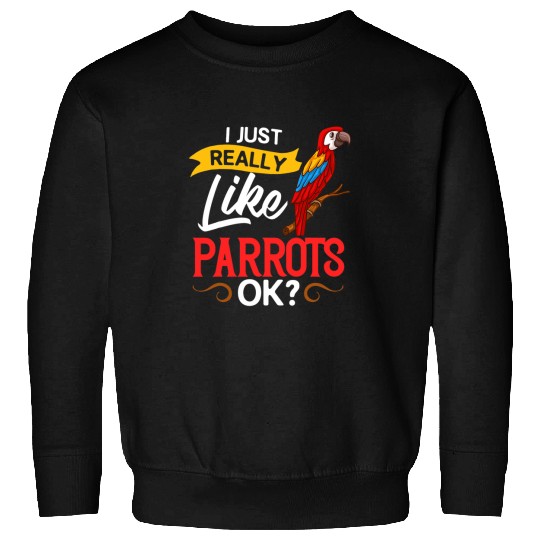 Parrot Bird Quaker African Gray Macaw Cage Sweatshirts