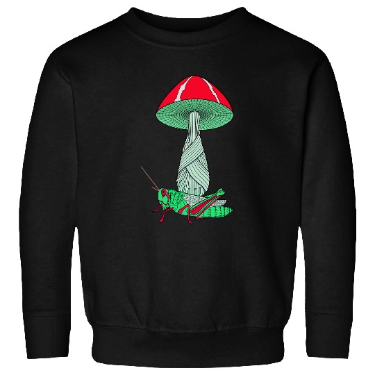 Mushroom and Grasshopper Sweatshirts