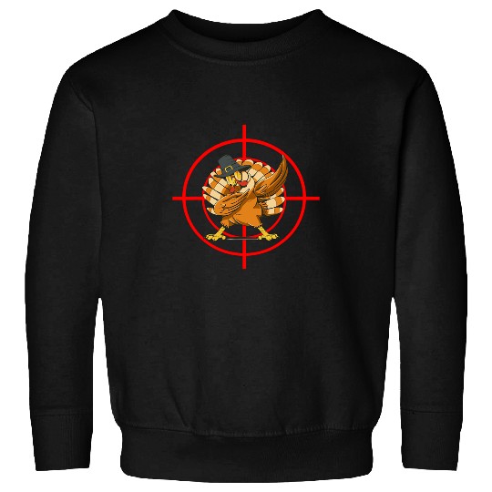 Turkey Hunting targets Turkey Hunter Thanksgiving Dinner Sweatshirts