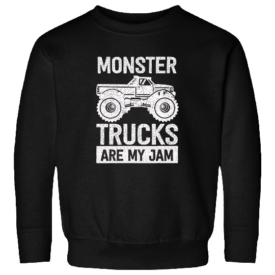Monster Trucks Are My Jam vintages Retro 24 Sweatshirts