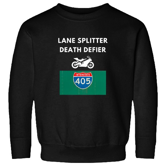 Lane Splitting Death Defying Motorcycle Rider Sweatshirts