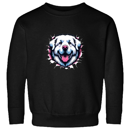 Great Pyrenees Breaking Through Sweatshirts