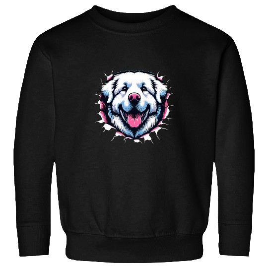 Great Pyrenees Breaking Through Sweatshirts