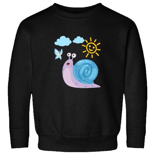 Summer sun and funny snail Sweatshirts