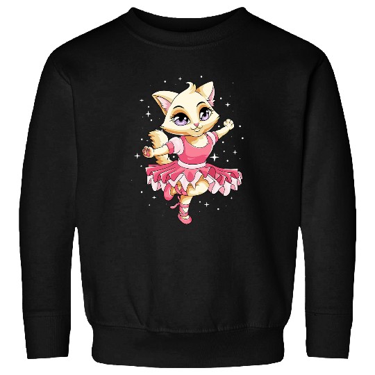 Ballet Dancer Cat Kids Ballerina uniques Girls Modern Ballet Sweatshirts
