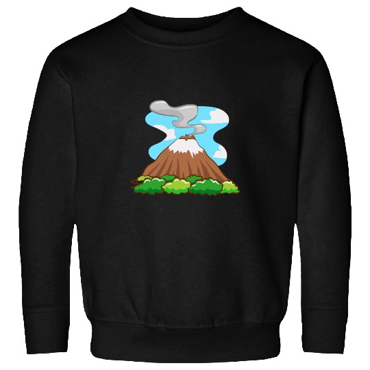 Erupting Volcano Ash Geology Geologist Magma Volcano Lover Sweatshirts