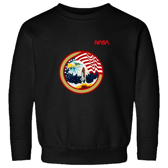 Lacrosse Gift NASA Space Shuttle STS 36 Mission Crew Worm Logo Sweatshirts