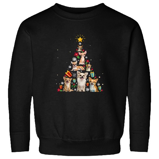 Chihuahua Christmas Tree   xmass Gift Sweatshirts