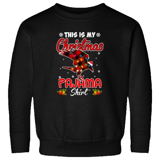 this is my raven christmas pajama lights 2holiday Sweatshirts