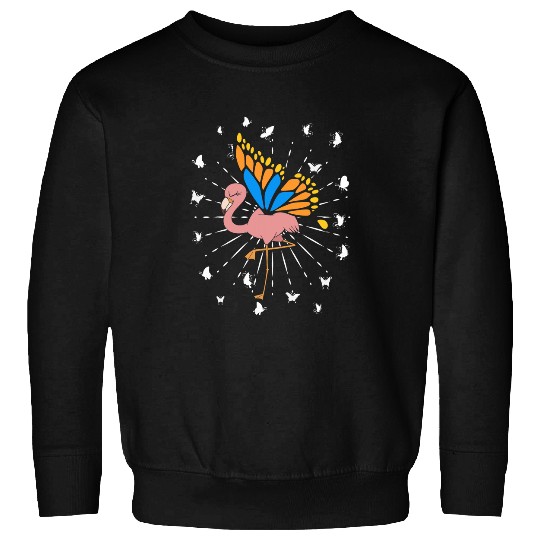 Magical Butterfly Tropical Animal Lover Exotic Bird Flamingo Sweatshirts