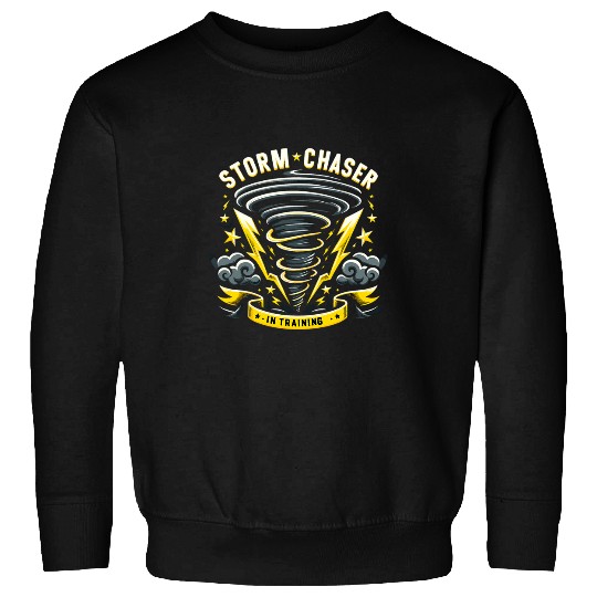 Meteorology Kids Tornado Storm Chasing Storm Fan Sweatshirts