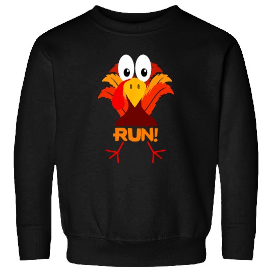 Turkey Costume Adult Running Face Turkey Trot Thankful Funny Sweatshirts