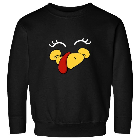 Turkey Face Thanksgiving Christmas Family Group Boy Girl Kid 3 Sweatshirts
