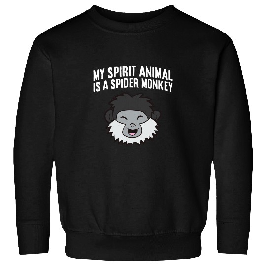 Lacrosse Gift My Spirit Animal Is A Spider Monkey Sweatshirts