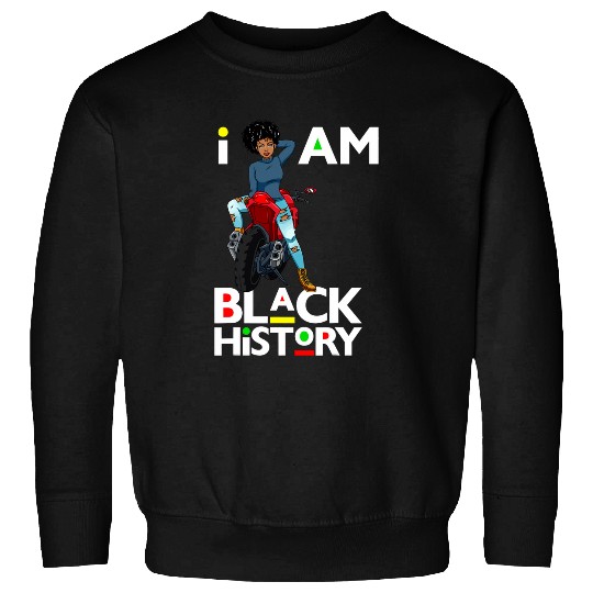 Melanin Bike Rider Black Queen Women Motorcycle Biker Riding 22 Sweatshirts