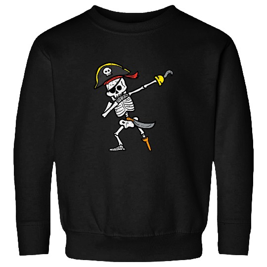 Skeletons Pirate Dab Cool Halloween Boys Kids Men Youth Teen Sweatshirts