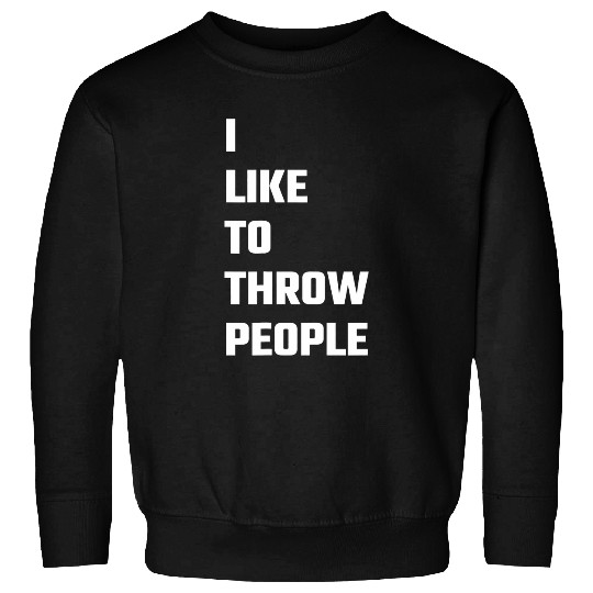 I Like To Throw People Funny Cheerleading Cheer Coach Sweatshirts