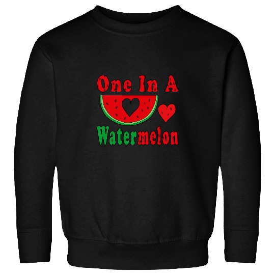 Lacrosse Gift One In A Watermelon Melon Sommer Funny Costume Sweatshirts