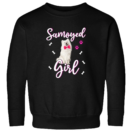 Dog Samoyed Girl Women Puppy Mom Dog Mama Paws Pet Owner Sweatshirts