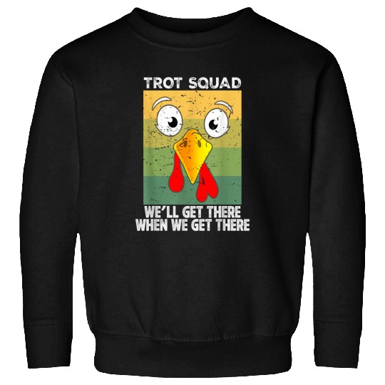 Turkey Trot Squad Race Funny Thanksgiving Running Runner Sweatshirts