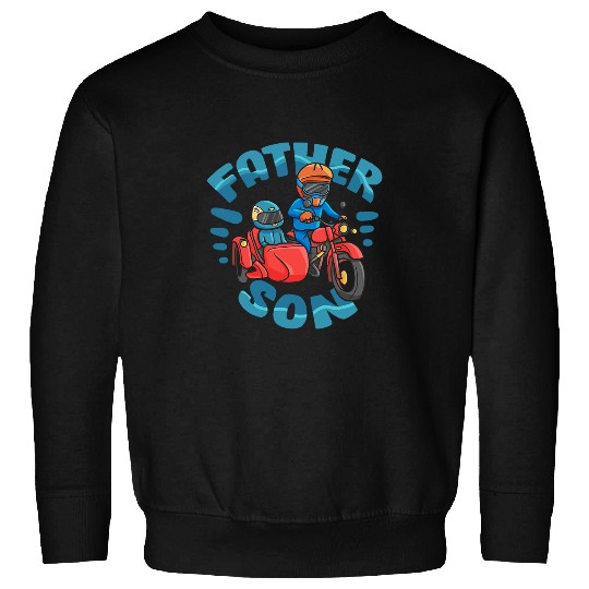 Father And Son Motorcycle Motorbike Automobile Motor Vehicle Sweatshirts