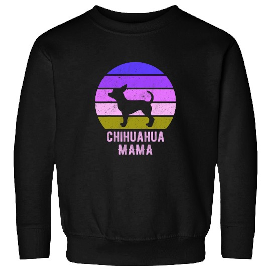 Chihuahua Dog Mom vintages 70s 80s Cute Retro 2 Sweatshirts
