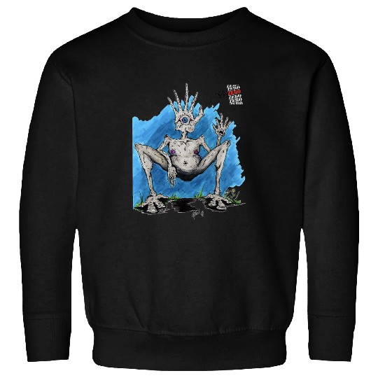 Mr Hands Creepy Creature Art Sweatshirts