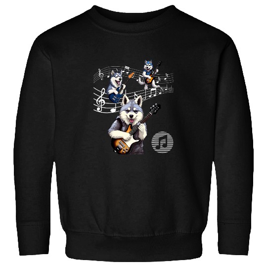 Dog Guitar for musician and Artist for men and Woman Sweatshirts
