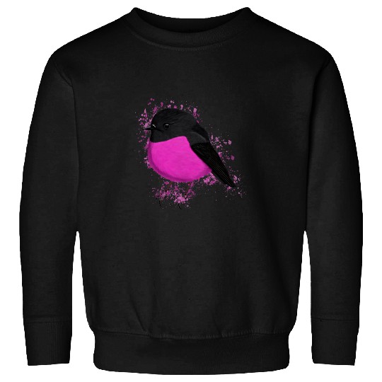 Pink Robin Bird Birder Birdlover Birdwatcher Animal Sweatshirts