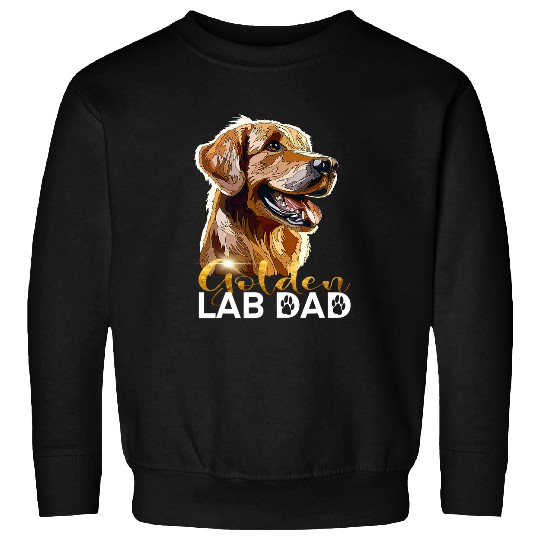 Golden Lab Dad Yellow Labrador Father Retriever Dad Dog Sweatshirts