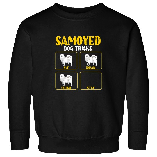 Dog Samoyed Funny samoyed dog training tricks joke trainers guide Sweatshirts