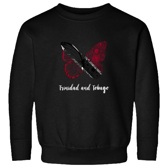 Trinidad And Tobago Butterfly Tobagonian Flag Trinidadian Sweatshirts