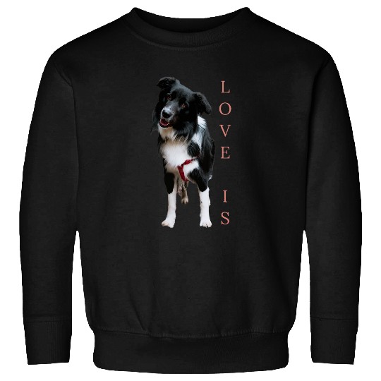 Border Collie   Women Men Kids Love Dog Mom Dad Pet Tee 2 Sweatshirts