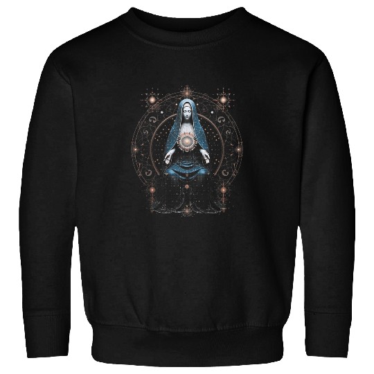 Mother Mary Christmas Peace Meditation Catholic Christian 70 Sweatshirts