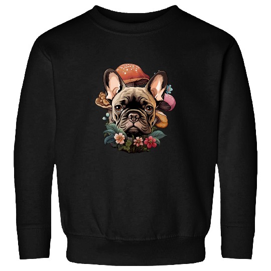 Cottagecore French Bulldog Sweatshirts