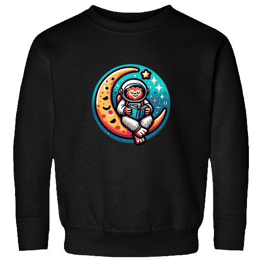 Good Book Is Out Of This World Astronaut Moon Space Bookworm 11 Sweatshirts