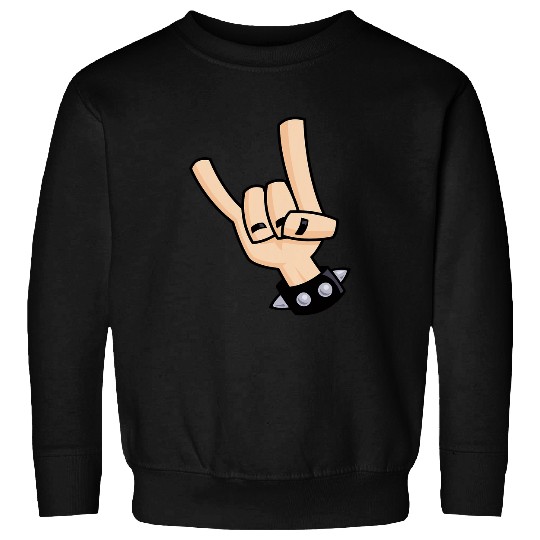 Heavy Metal Devil Horns Hand Sign Sweatshirts