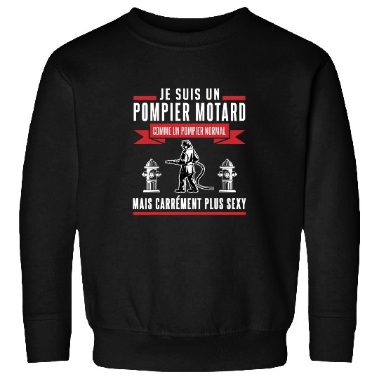 Fireman Motorcycle Gift Fireman Biker Station Sweatshirts
