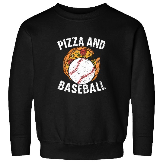Pizza Baseball Player Baseball Lover Sport Italian Food 2 Sweatshirts