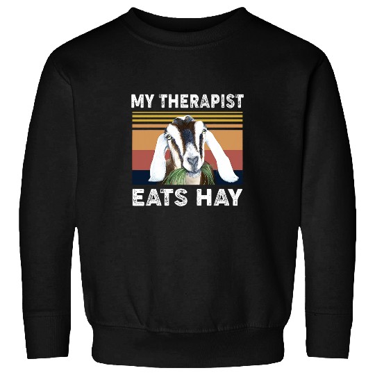 My Therapist Eats Hay Horse Lover Racing Horse Back Riding Sweatshirts