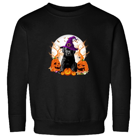 Labrador Lab Dog Halloween Labrador Dog Jack O Lantern Pumpkin 27 Sweatshirts