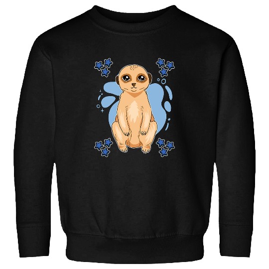 Mens Meerkats Art Drawing Stars Boys Meerkat Sweatshirts