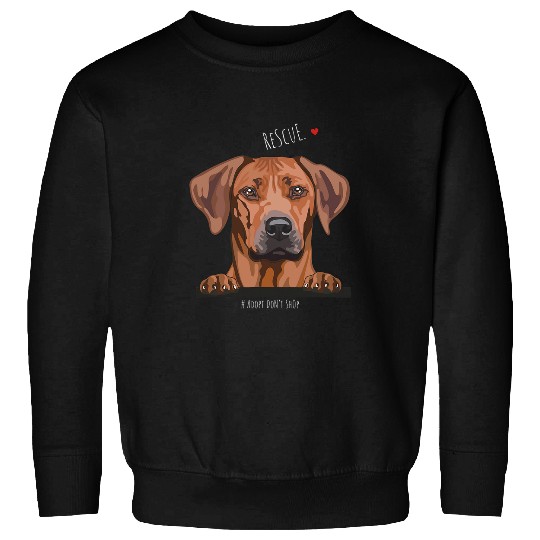 rhodesian ridgeback Adopt Dont Shop Rescue dogs 1 Sweatshirts