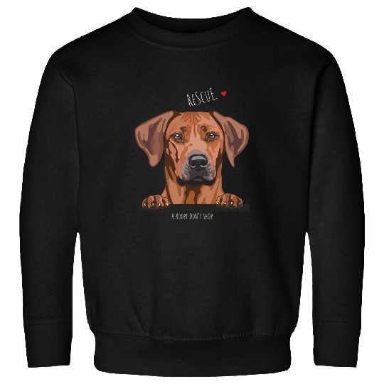 rhodesian ridgeback Adopt Dont Shop Rescue dogs 1 Sweatshirts