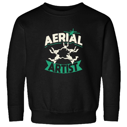 Skydiving Skydiver Plane Parachute Aerial Artist Sweatshirts