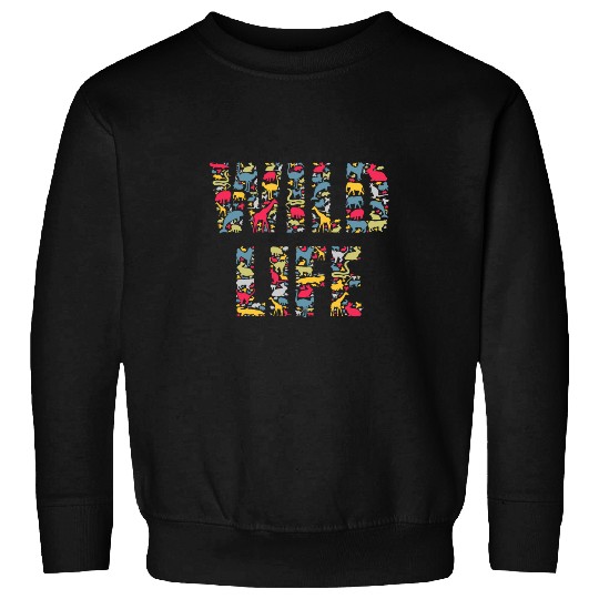 Nature Calligram Art Creative Animal Art Design Men Women Sweatshirts