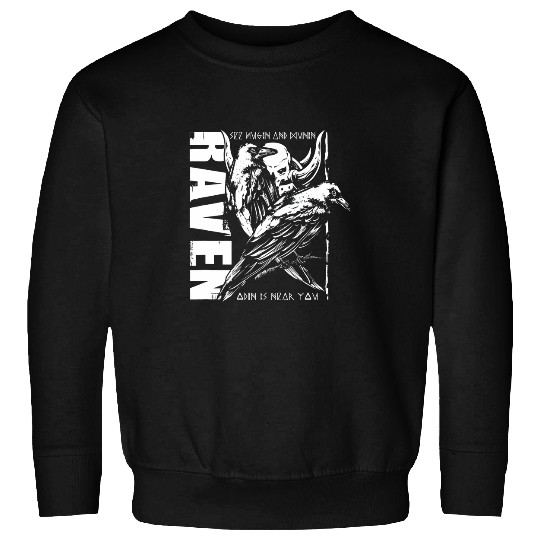 Valhalla Raven Ravens Odins Runes Norse Compass Viking 23 Sweatshirts