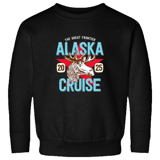 Moose Matching Family Friends Group Alaska Cruise 2025 Sweatshirts