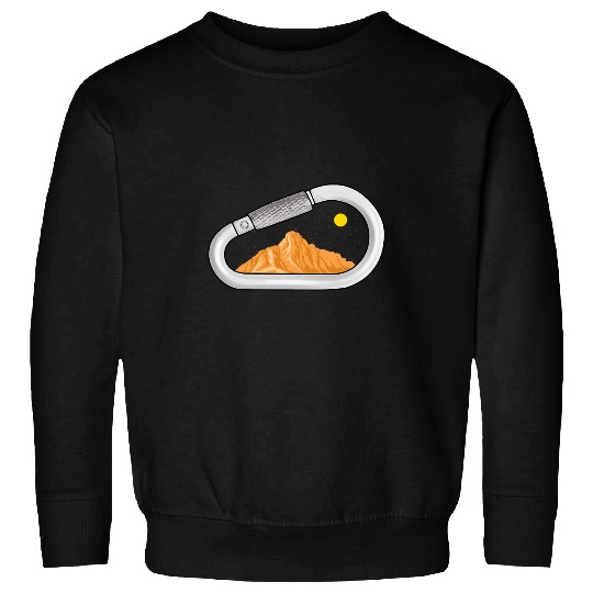 Rock Climbing Clip Mountaineer Outdoor Graphic Novelty Art Sweatshirts