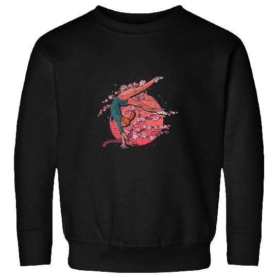 Sakura Gymnastics Lover Cherry Blossom Acrobatic Gymnast Sweatshirts